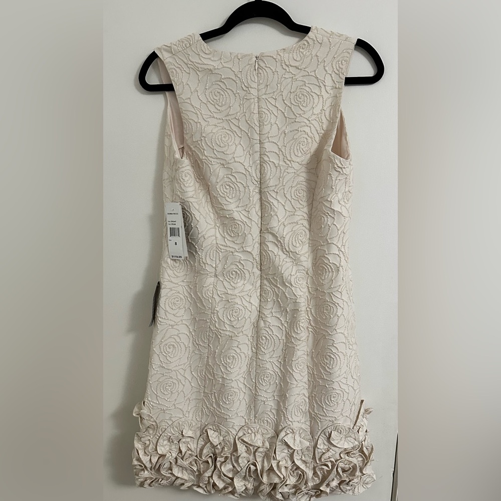 NWT; Bridal Dress; Size 8; White/Pink/Gold - Picture 2 of 8